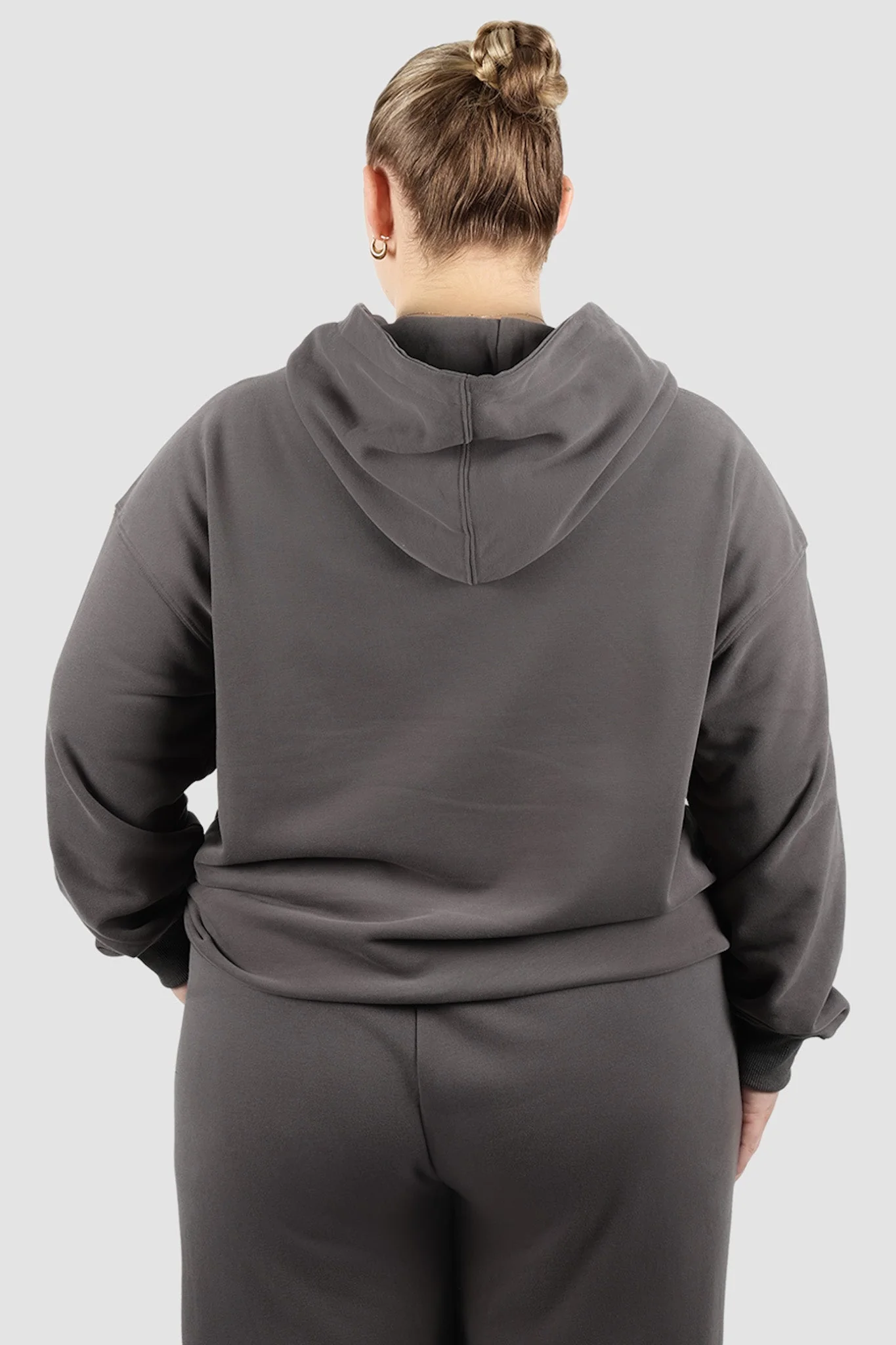 FAYT LOGO HOODIE CHARCOAL - Image 4