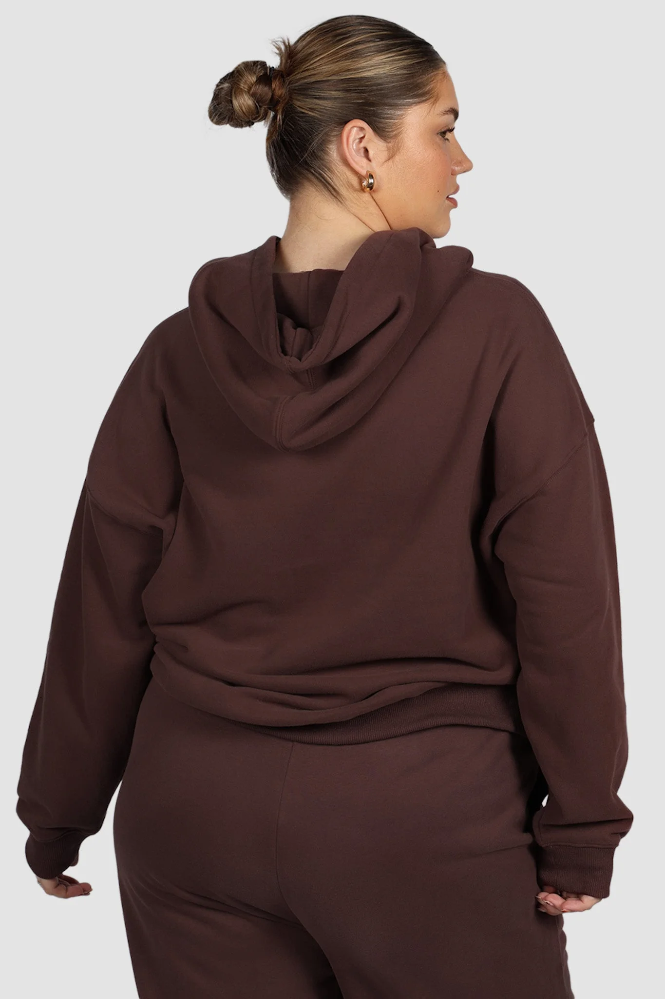 FAYT LOGO HOODIE CHOCOLATE - Image 3