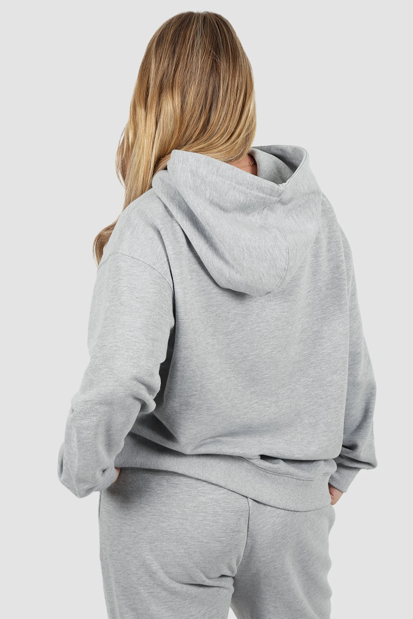 FAYT LOGO HOODIE GREY MARLE - Image 12