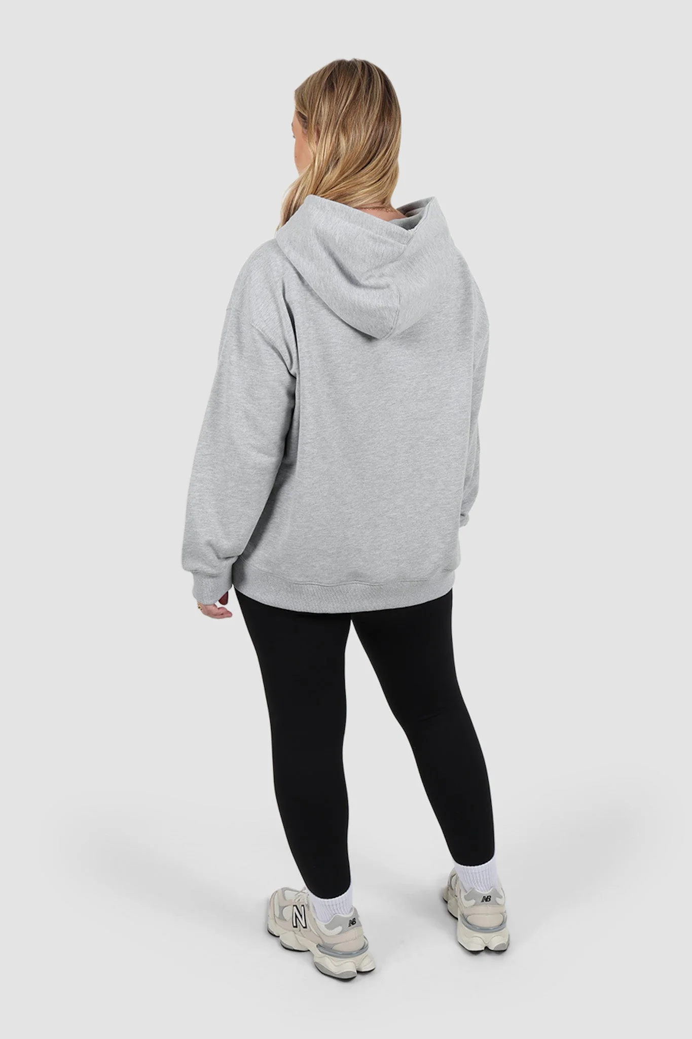 FAYT LOGO HOODIE GREY MARLE - Image 6