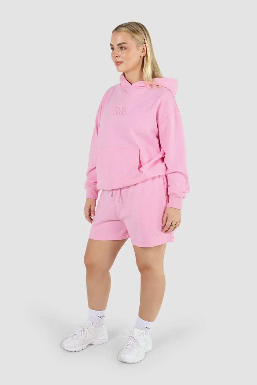 FAYT LOGO HOODIE PINK - Image 4