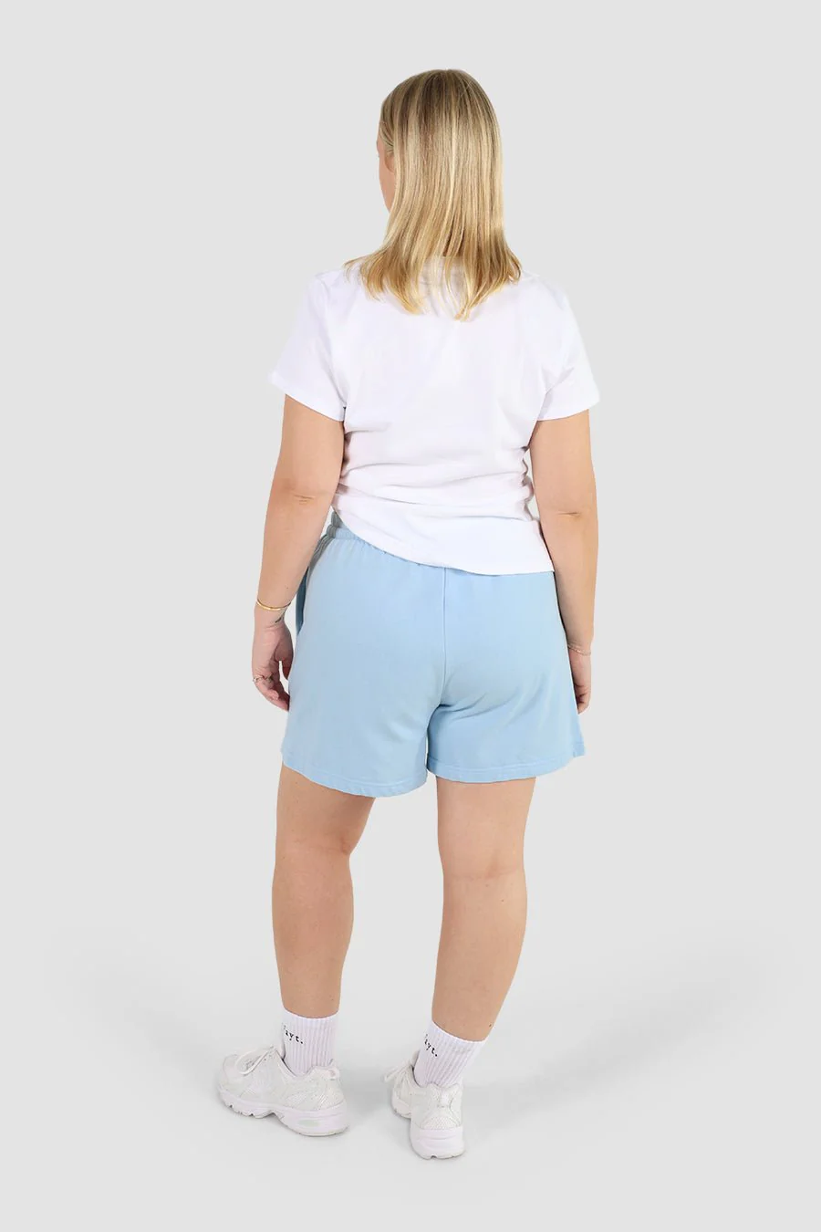 FAYT LOGO SWEAT SHORT BLUE - Image 5