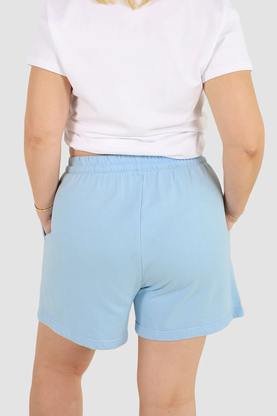 FAYT LOGO SWEAT SHORT BLUE - Image 6