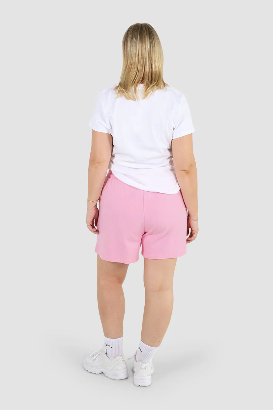 FAYT LOGO SWEAT SHORT PINK - Image 6