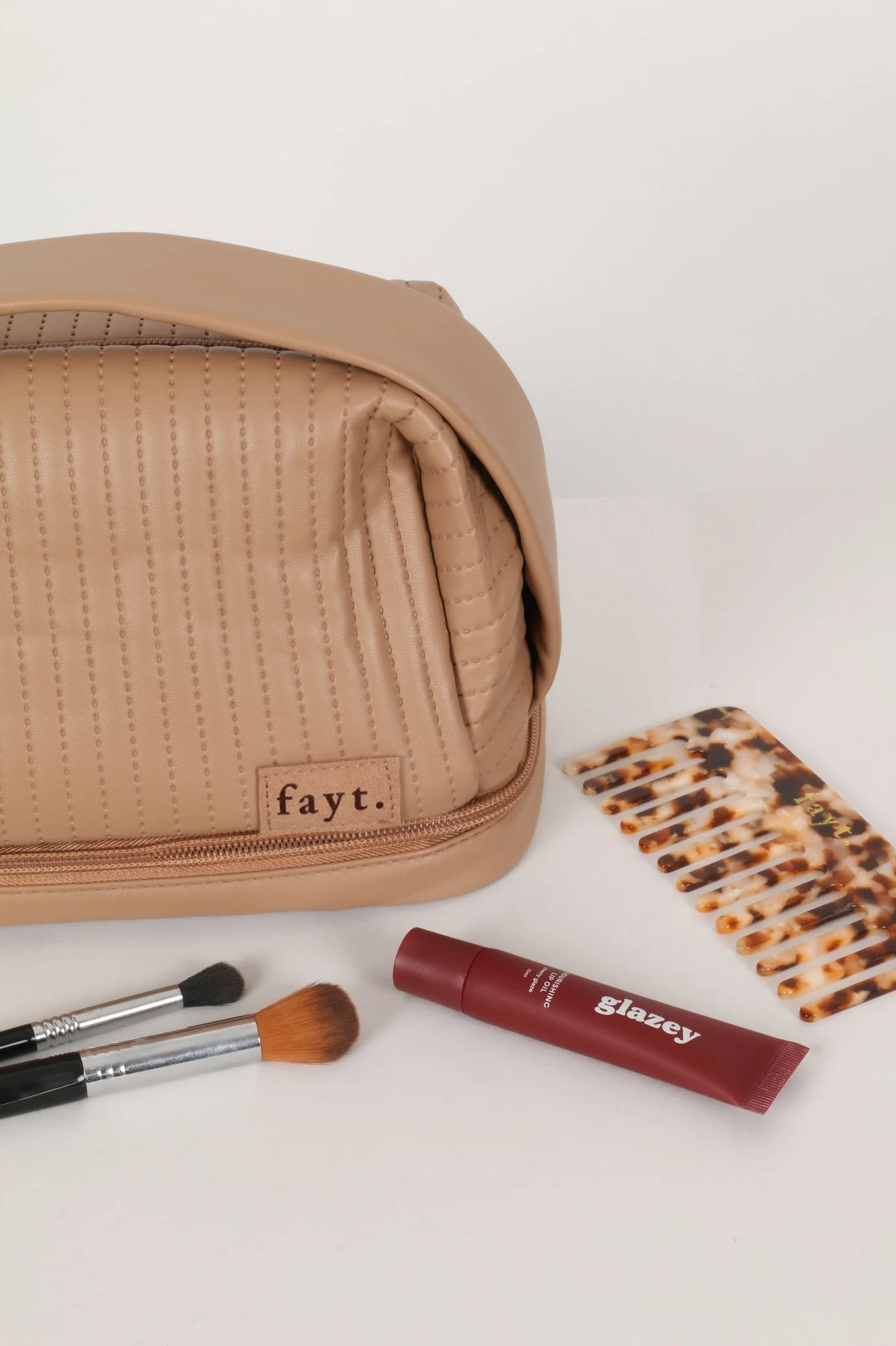 FAYT MAKEUP BAG COFFEE - Image 2