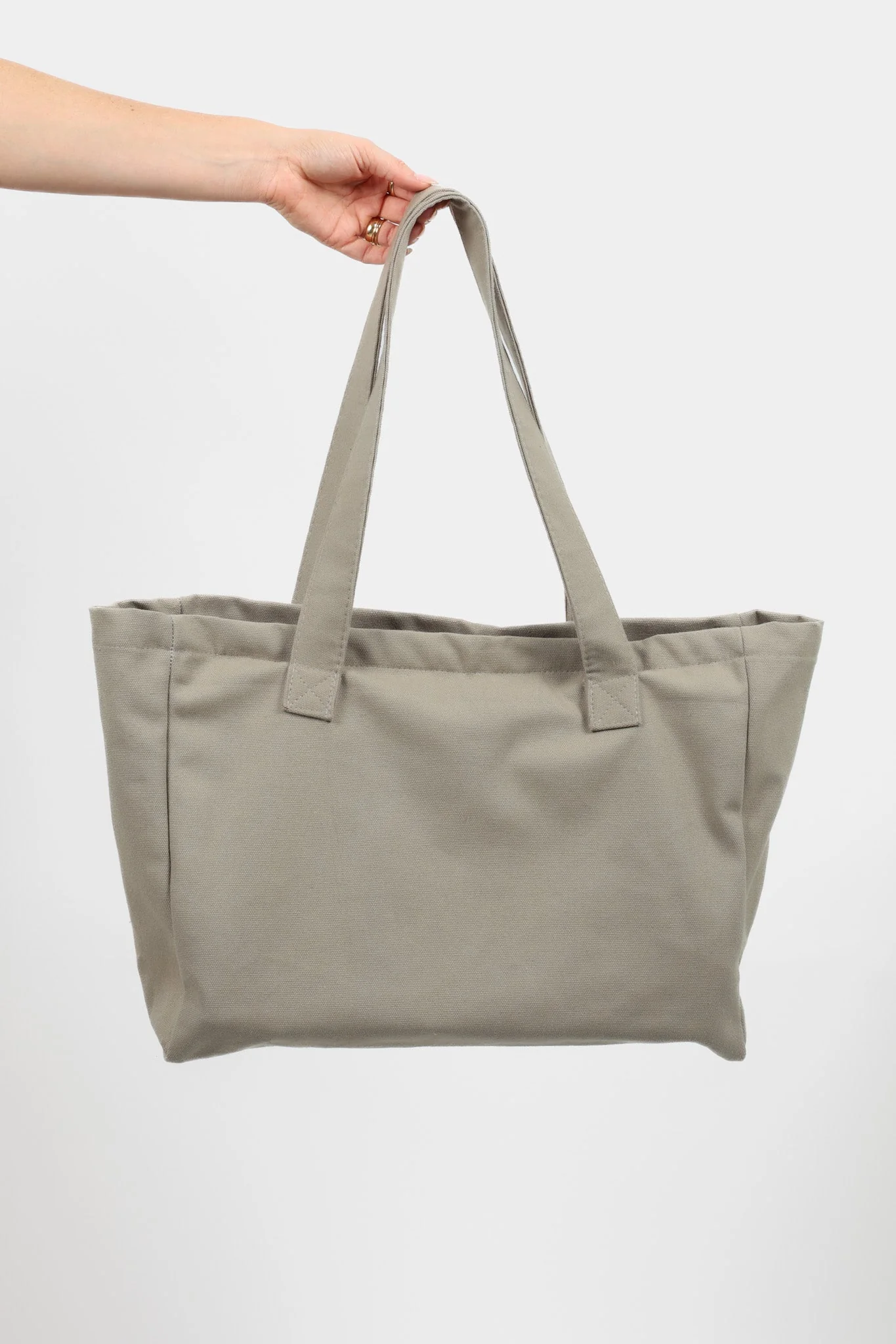 FAYT TOTE BAG KHAKI LARGE - Image 4