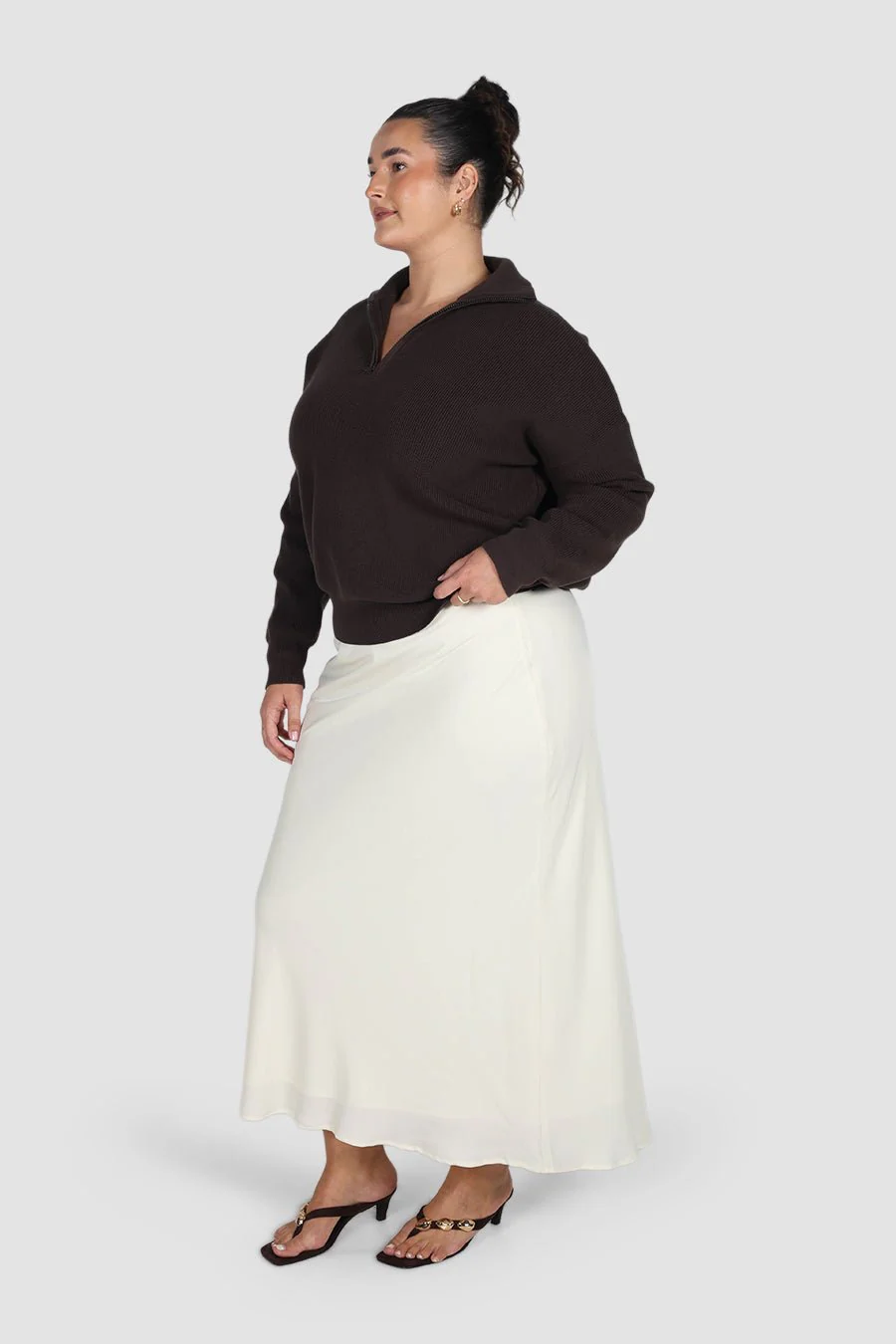 FLETCHER ZIP KNIT ESPRESSO - Image 3