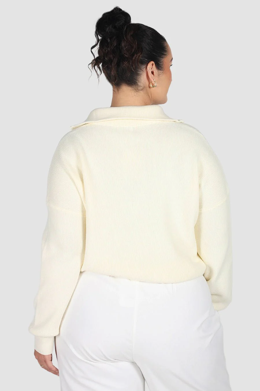 FLETCHER ZIP KNIT MILK - Image 4