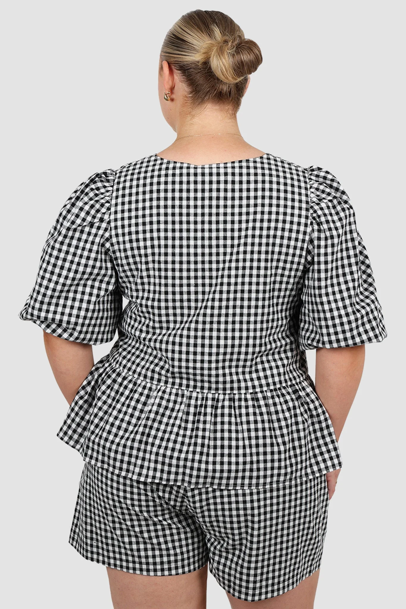 GRADY SHORTS B&W GINGHAM - Image 7
