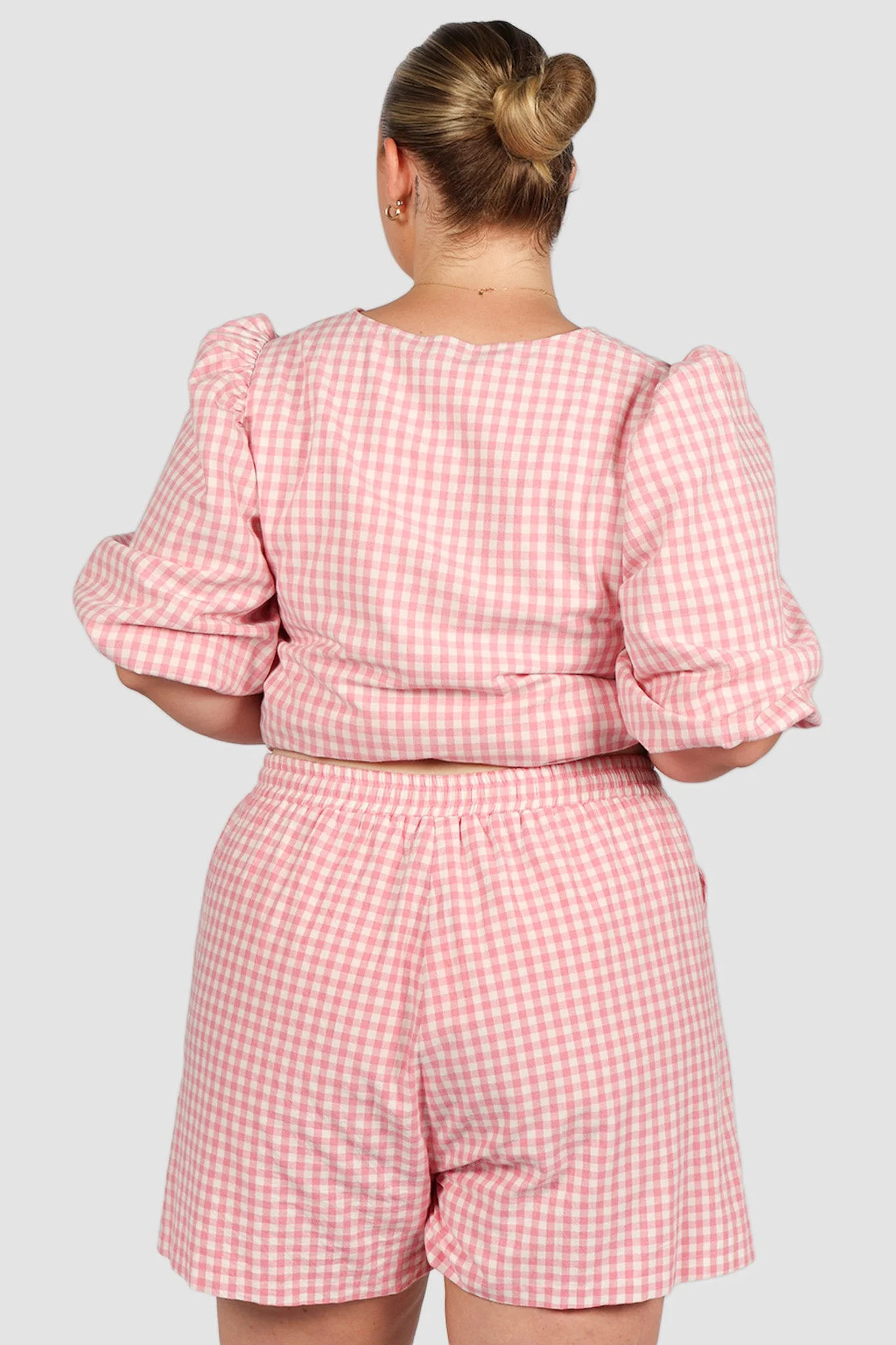 GRADY SHORTS PINK GINGHAM - Image 4