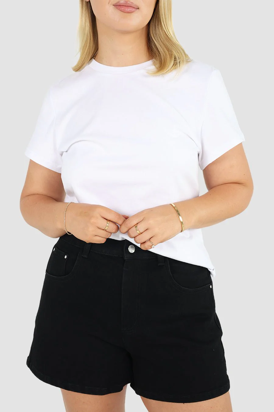 GREER DENIM SHORT BLACK - Image 2