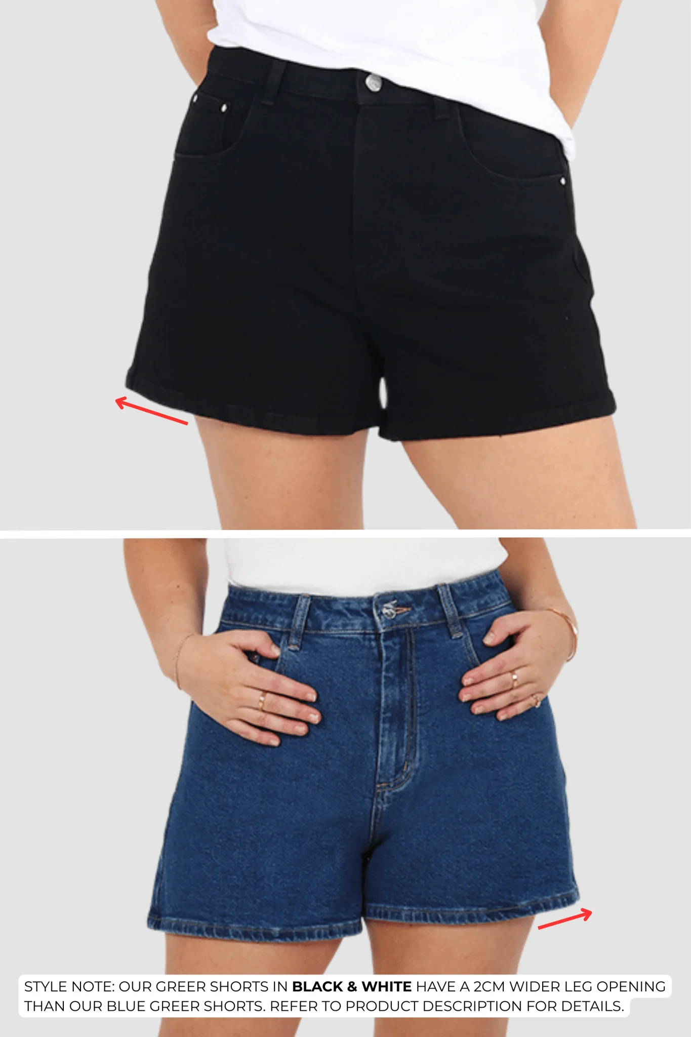 GREER DENIM SHORT BLACK - Image 3