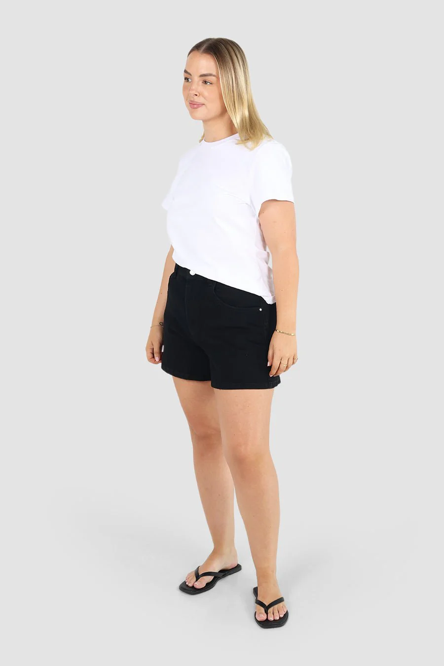 GREER DENIM SHORT BLACK - Image 5