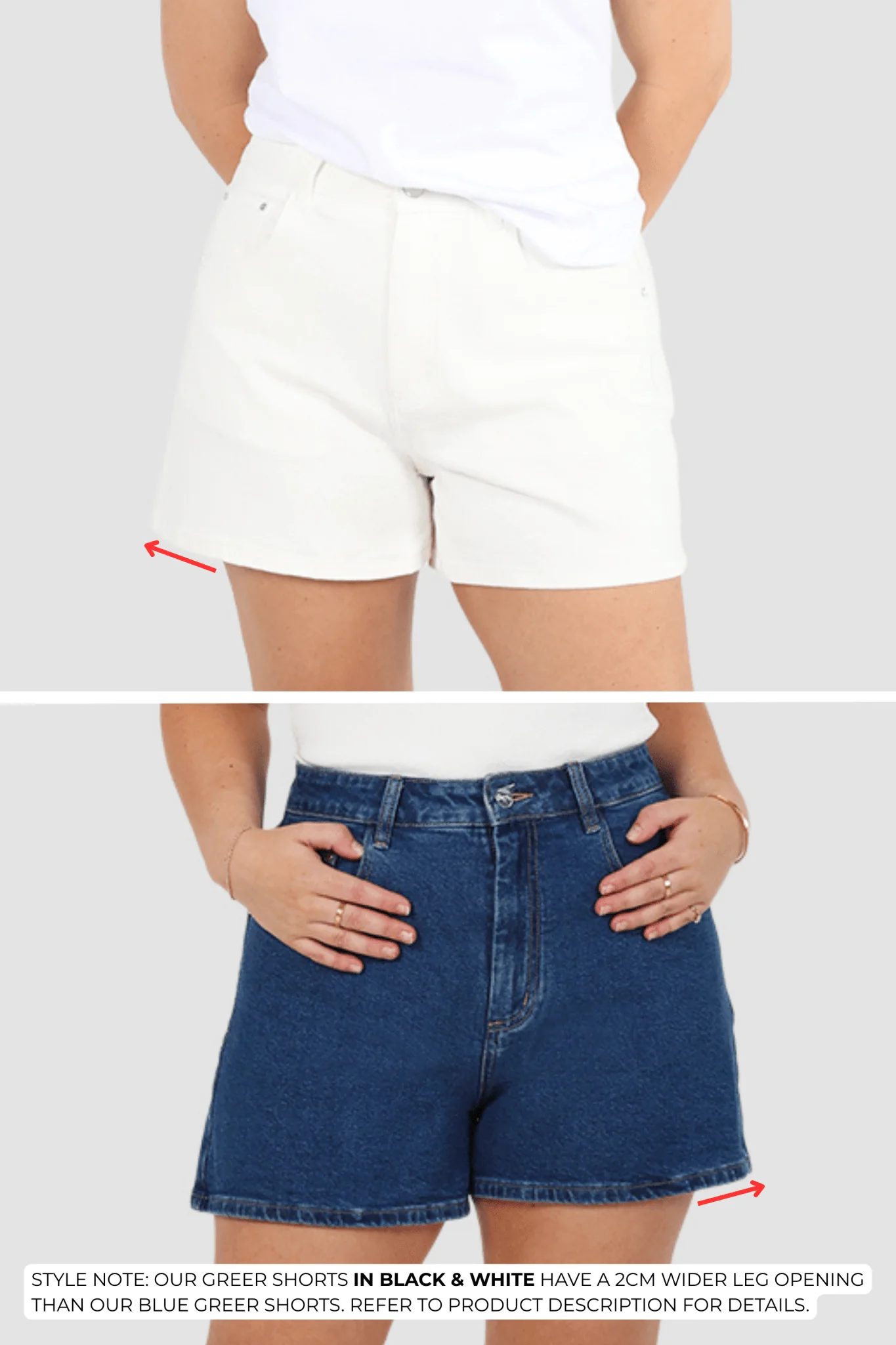 GREER DENIM SHORT WHITE - Image 3