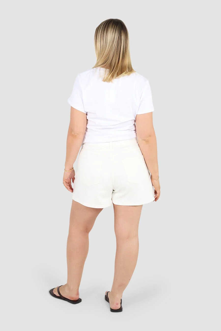 GREER DENIM SHORT WHITE - Image 7