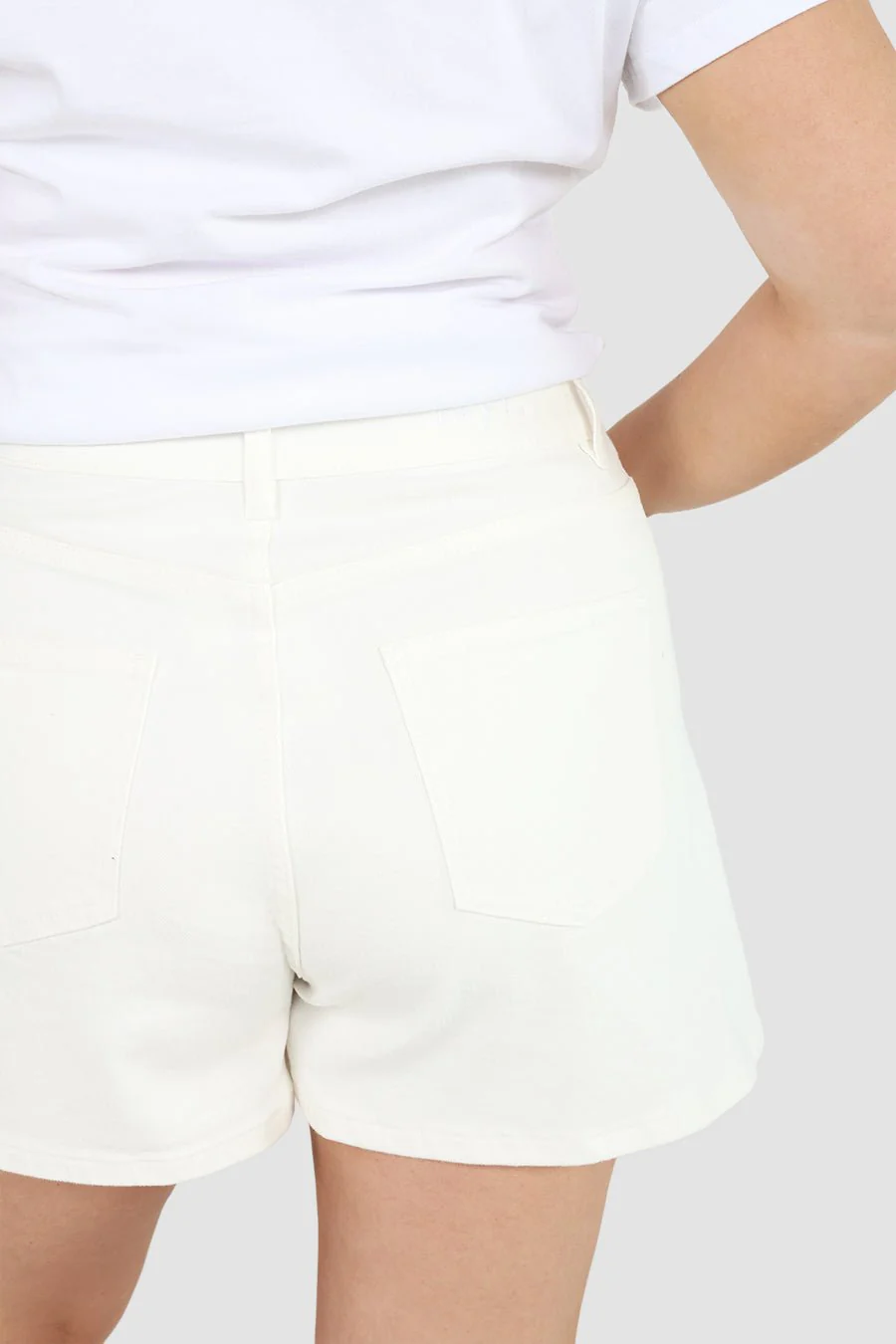 GREER DENIM SHORT WHITE - Image 8