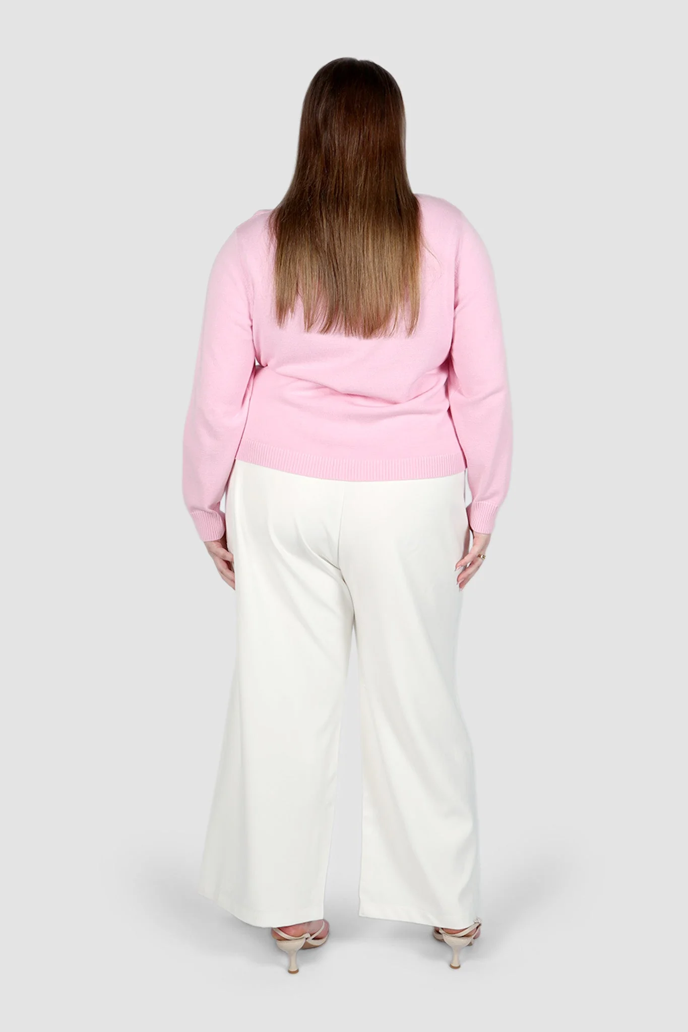 GWEN KNIT CARDIGAN SOFT PINK - Image 3