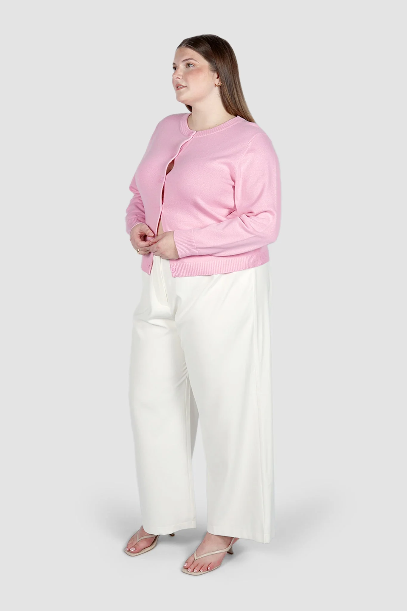 GWEN KNIT CARDIGAN SOFT PINK - Image 5