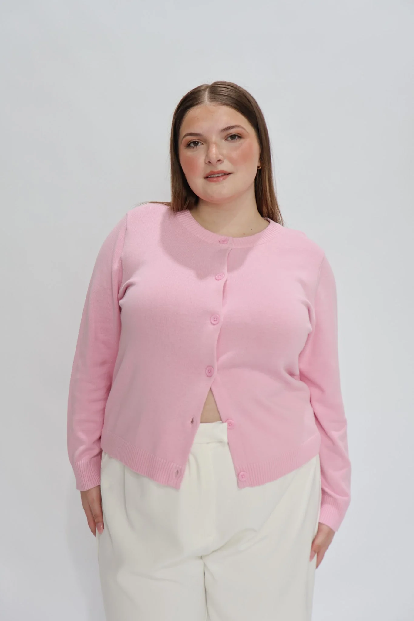 GWEN KNIT CARDIGAN SOFT PINK - Image 7