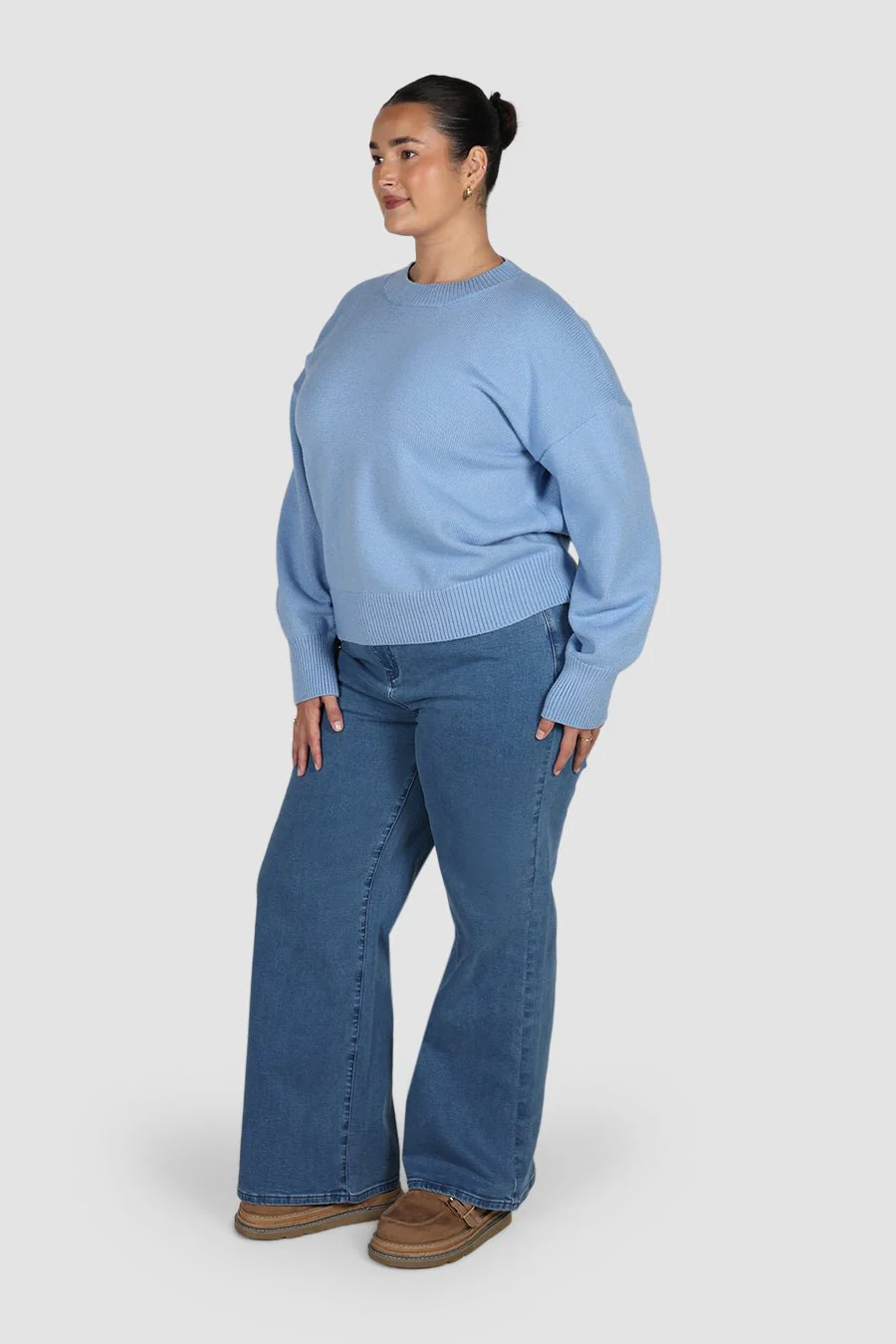 HARPER KNIT SOFT BLUE - Image 3