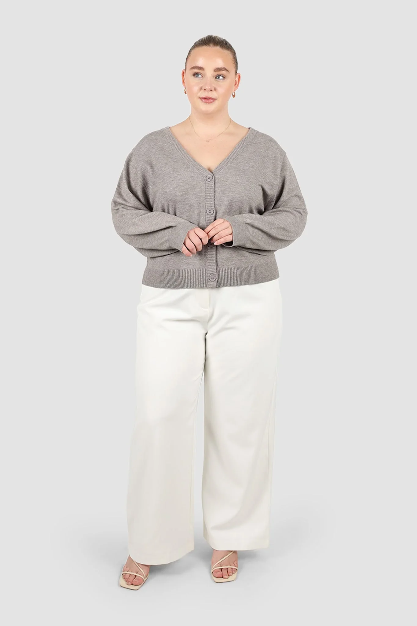 HARRIET CARDIGAN GREY MARLE - Image 3