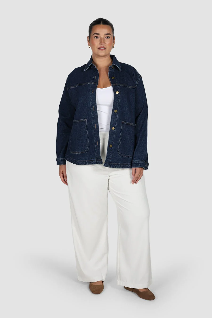 HARRINGTON DENIM JACKET DEEP BLUE - Image 3