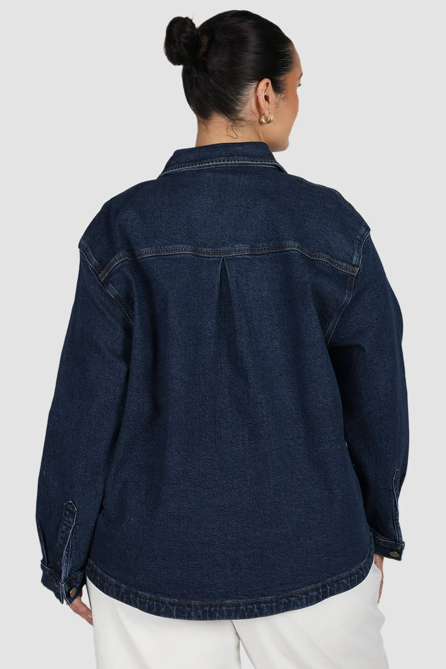 HARRINGTON DENIM JACKET DEEP BLUE - Image 5