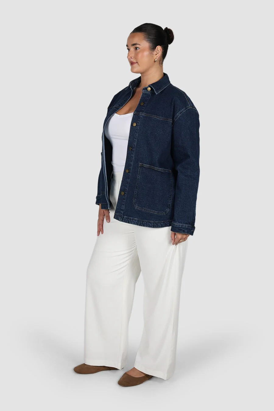 HARRINGTON DENIM JACKET DEEP BLUE - Image 6