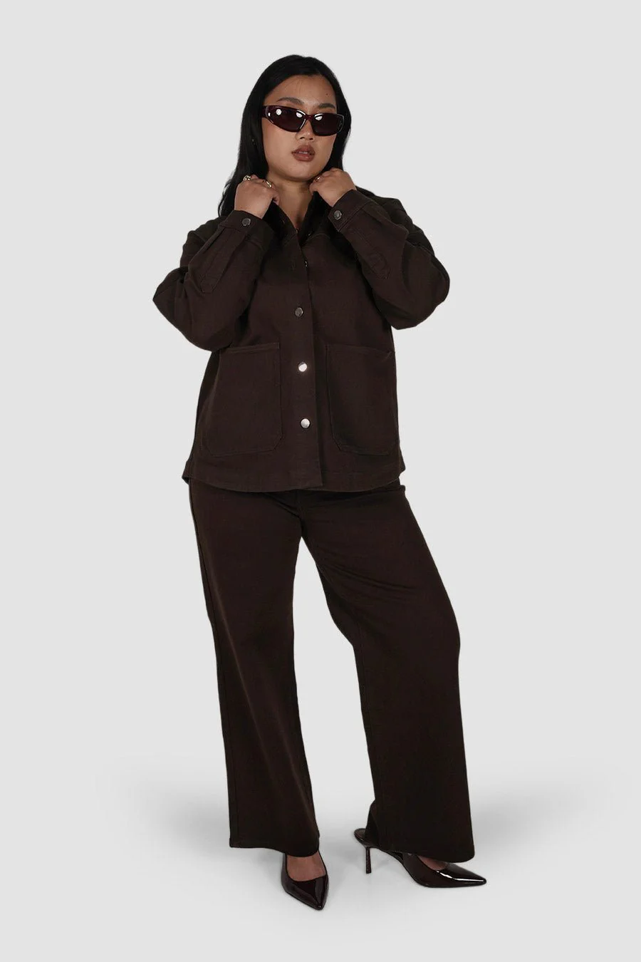 HARRINGTON DENIM JACKET ESPRESSO - Image 3
