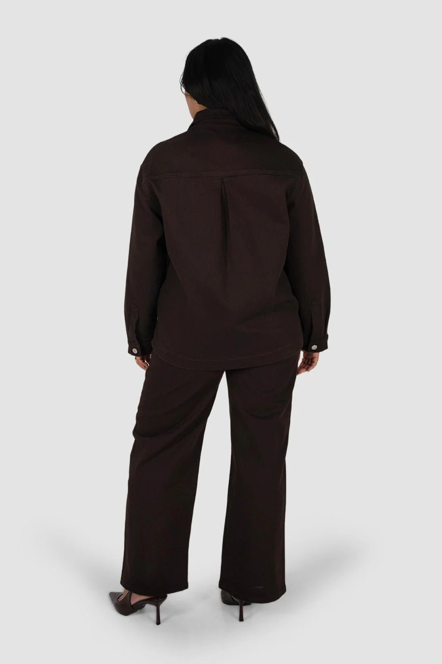 HARRINGTON DENIM JACKET ESPRESSO - Image 6