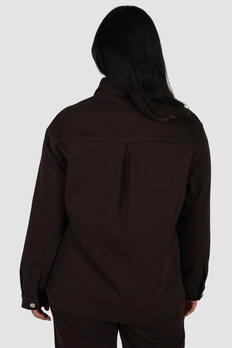 HARRINGTON DENIM JACKET ESPRESSO - Image 7