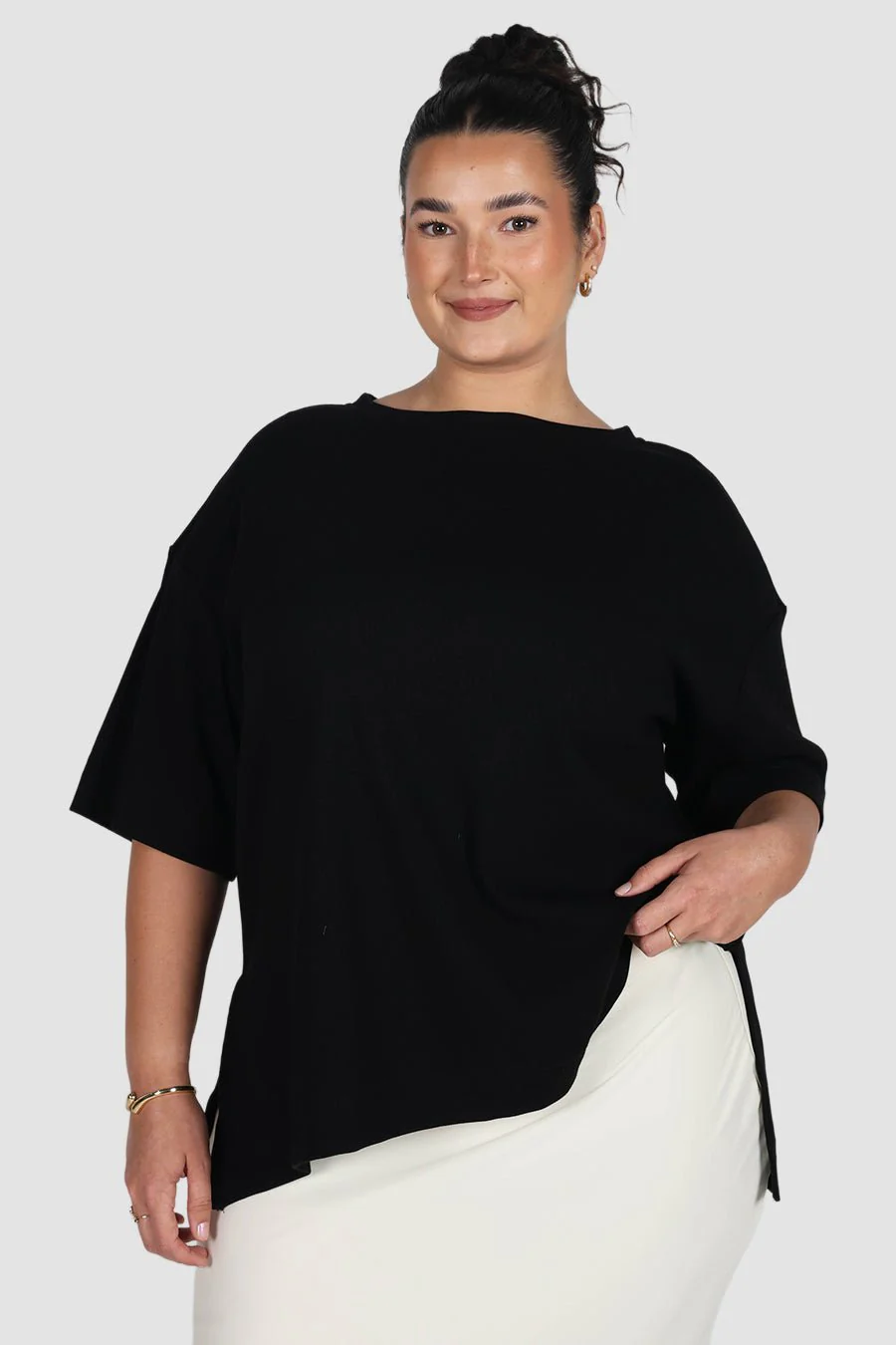 HAVEN OVERSIZED TEE BLACK - Image 2