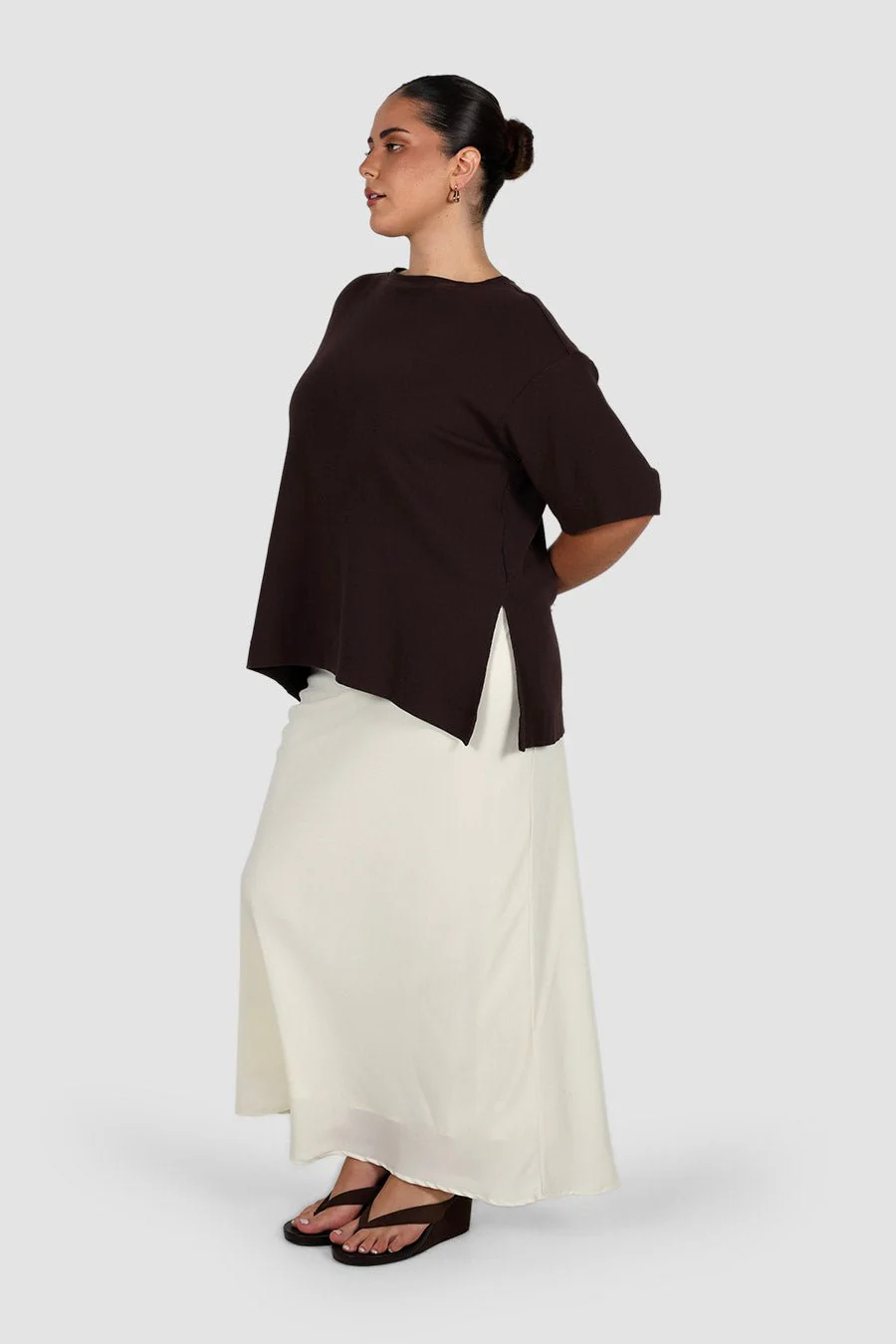 HAVEN OVERSIZED TEE CHOCOLATE - Image 3