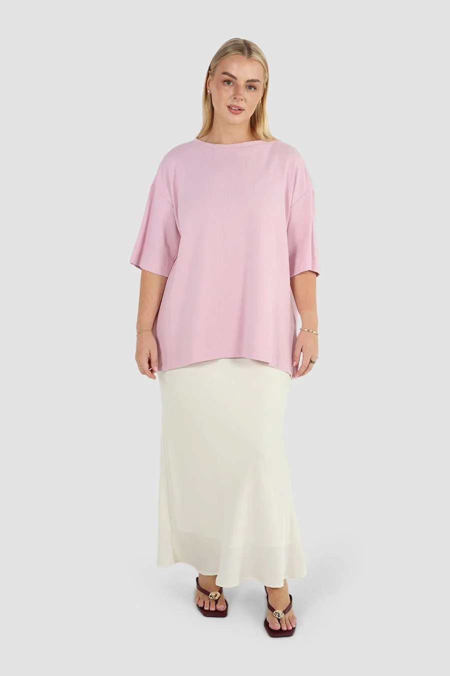 HAVEN OVERSIZED TEE SOFT PINK