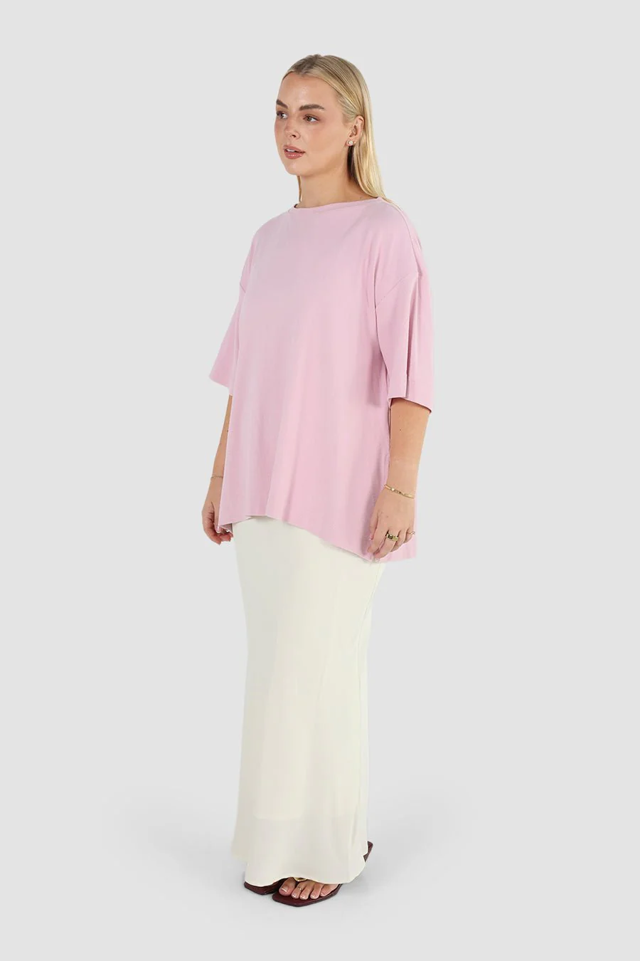 HAVEN OVERSIZED TEE SOFT PINK - Image 4