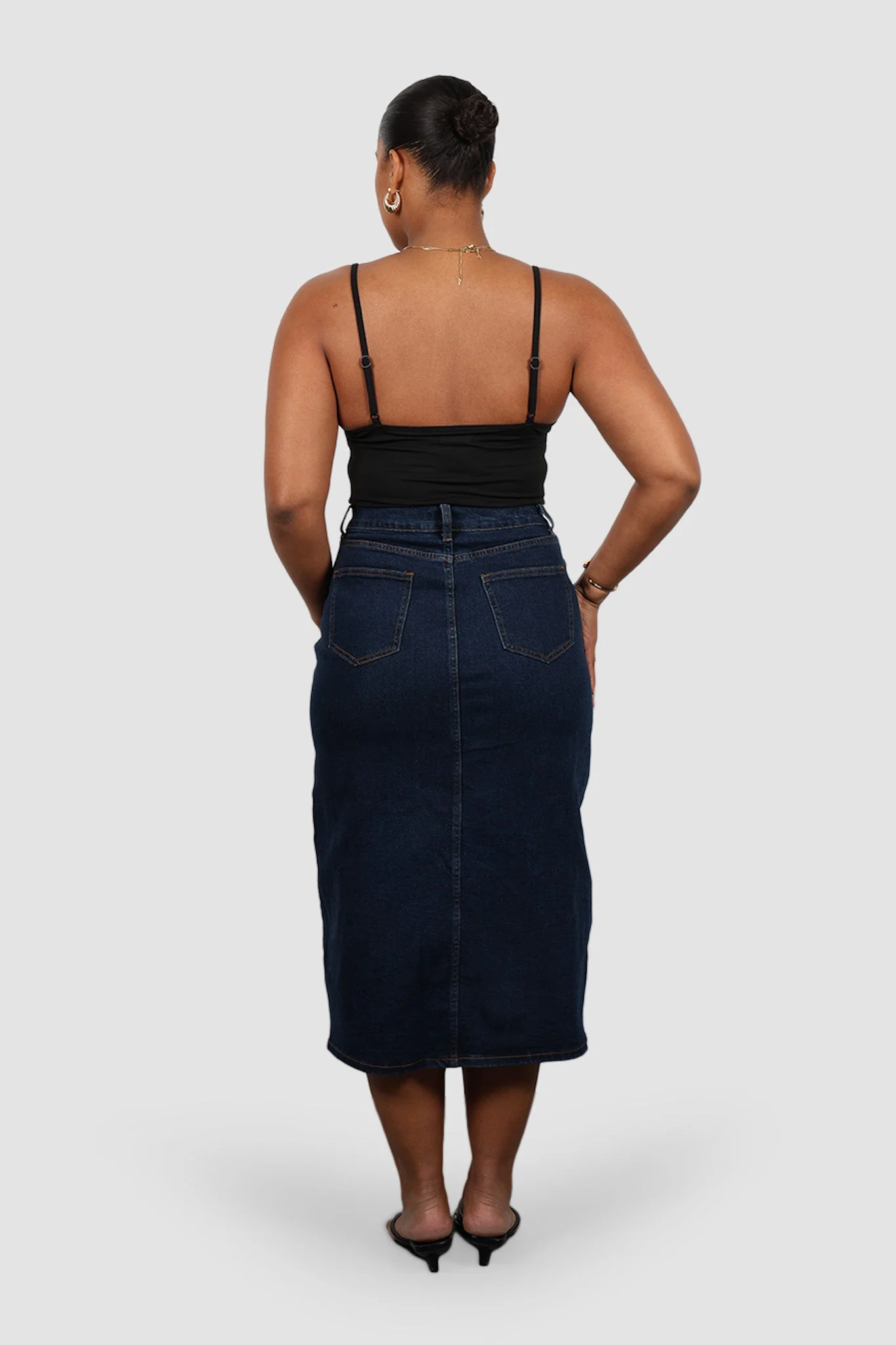 HUDSON MIDI SKIRT MIDNIGHT BLUE - Image 11