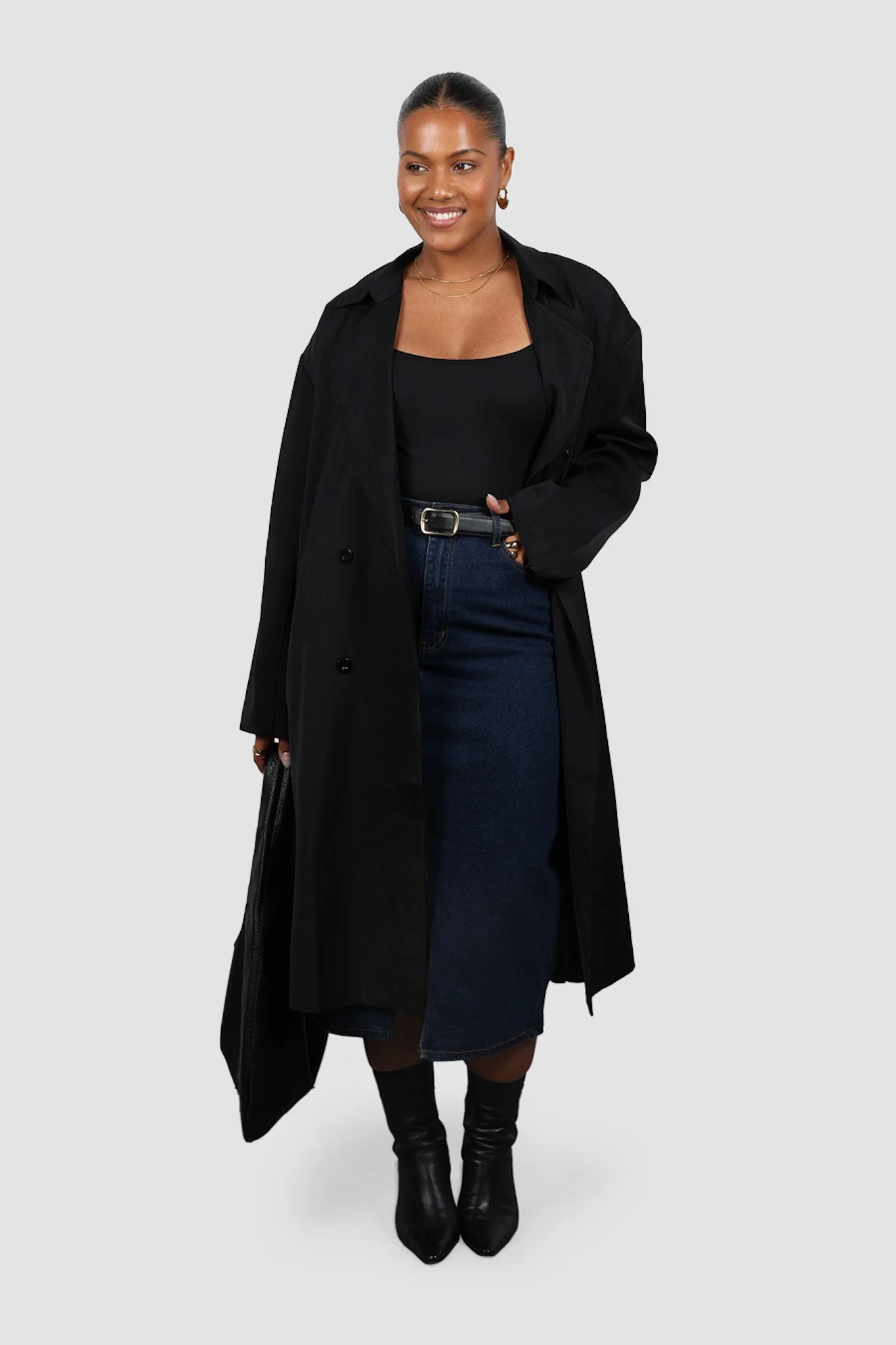 HUDSON MIDI SKIRT MIDNIGHT BLUE - Image 12
