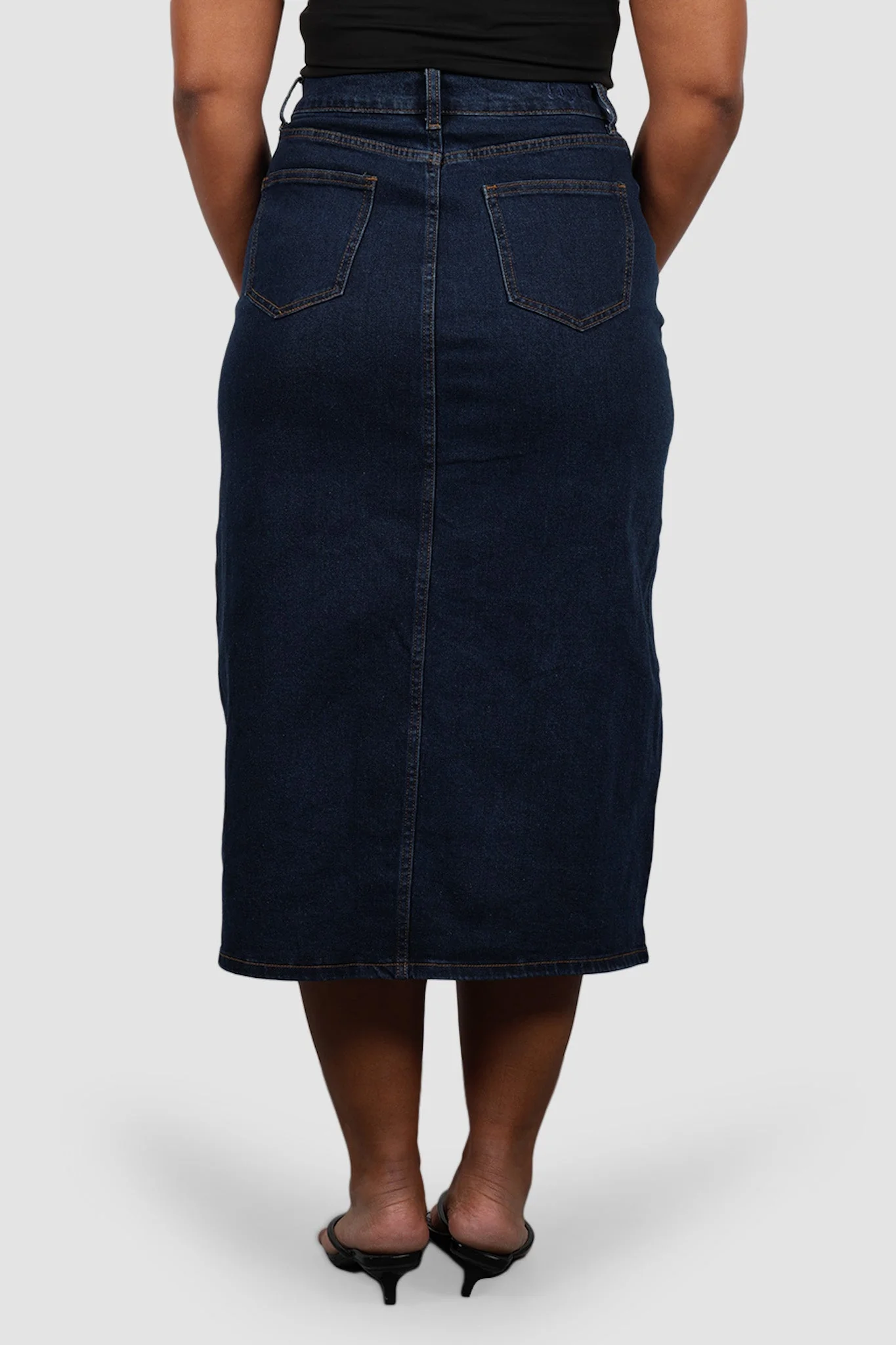 HUDSON MIDI SKIRT MIDNIGHT BLUE - Image 7