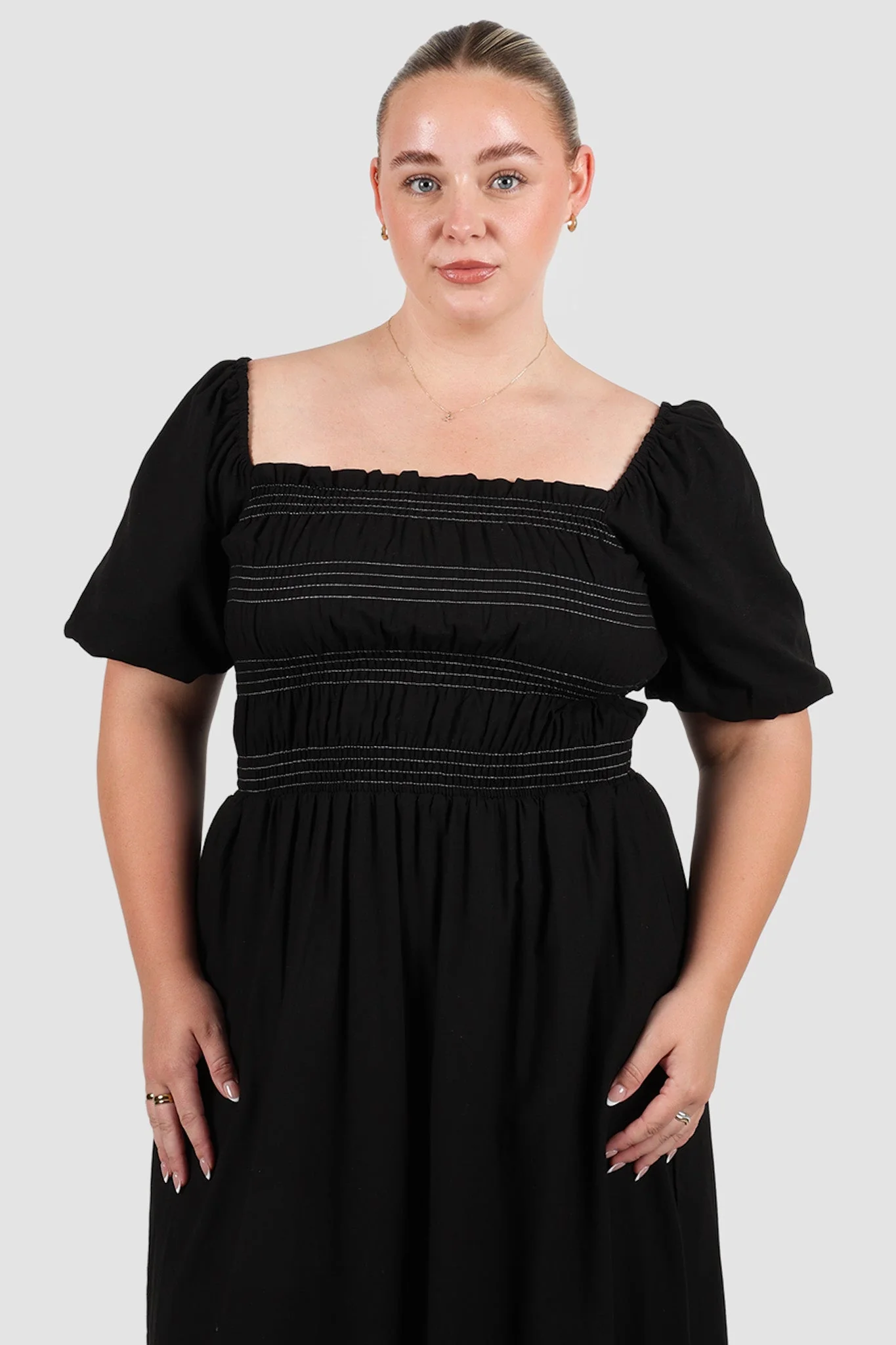 ISMAE MAXI DRESS BLACK CONTRAST - Image 6