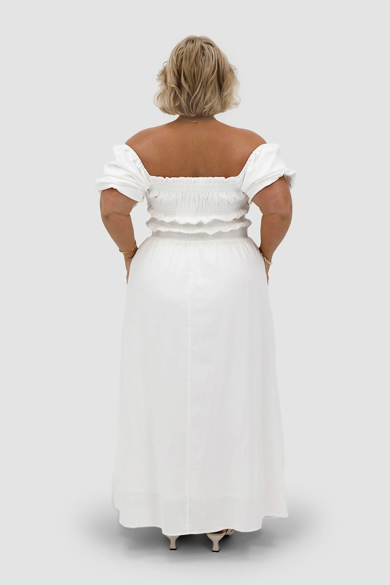 ISMAE MAXI DRESS WHITE - Image 4
