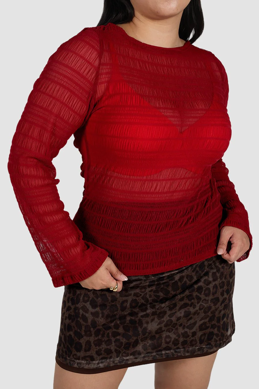 IVARA TOP DEEP RED - Image 5