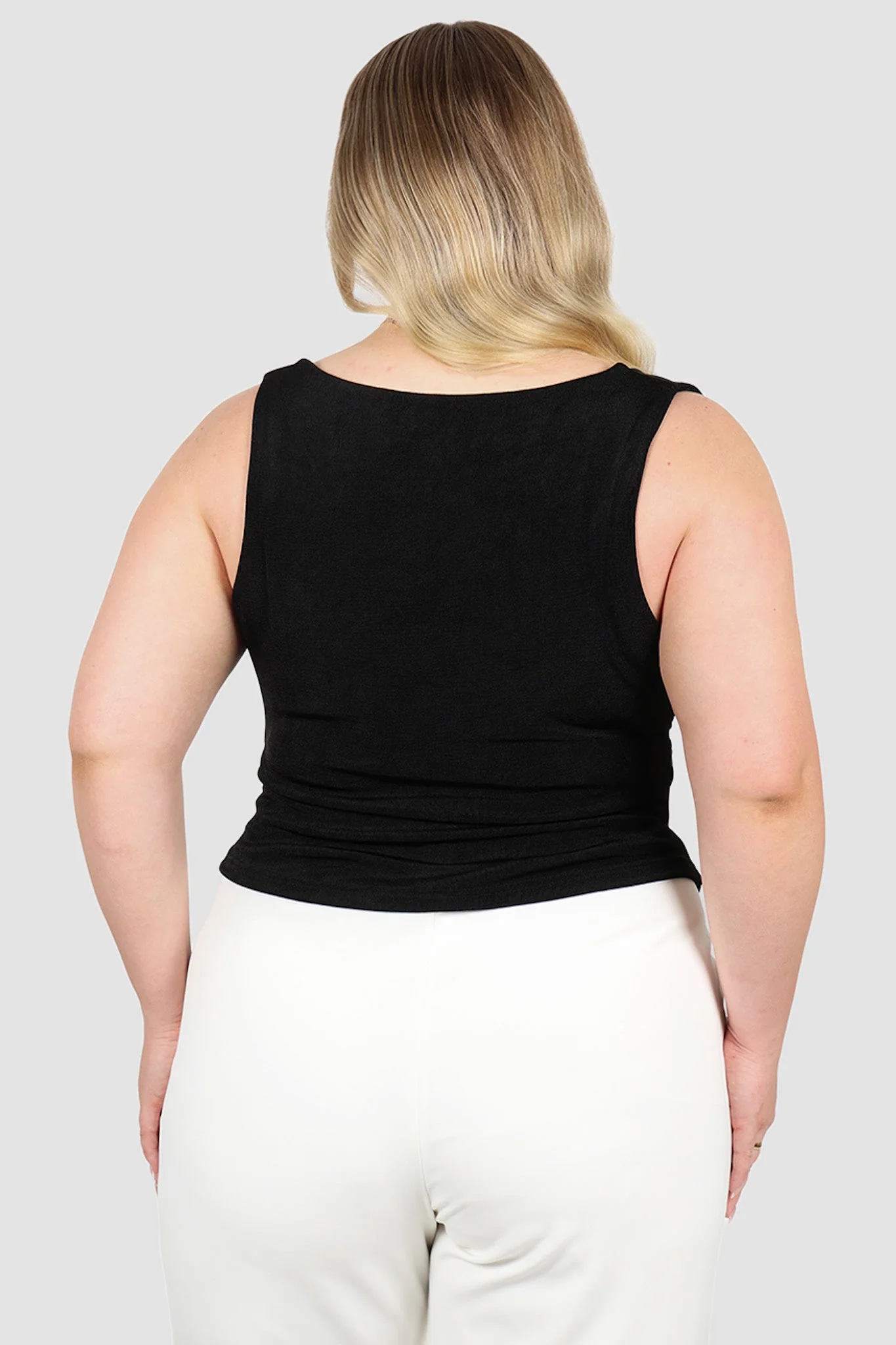 IVES COWL NECK TOP BLACK - Image 4