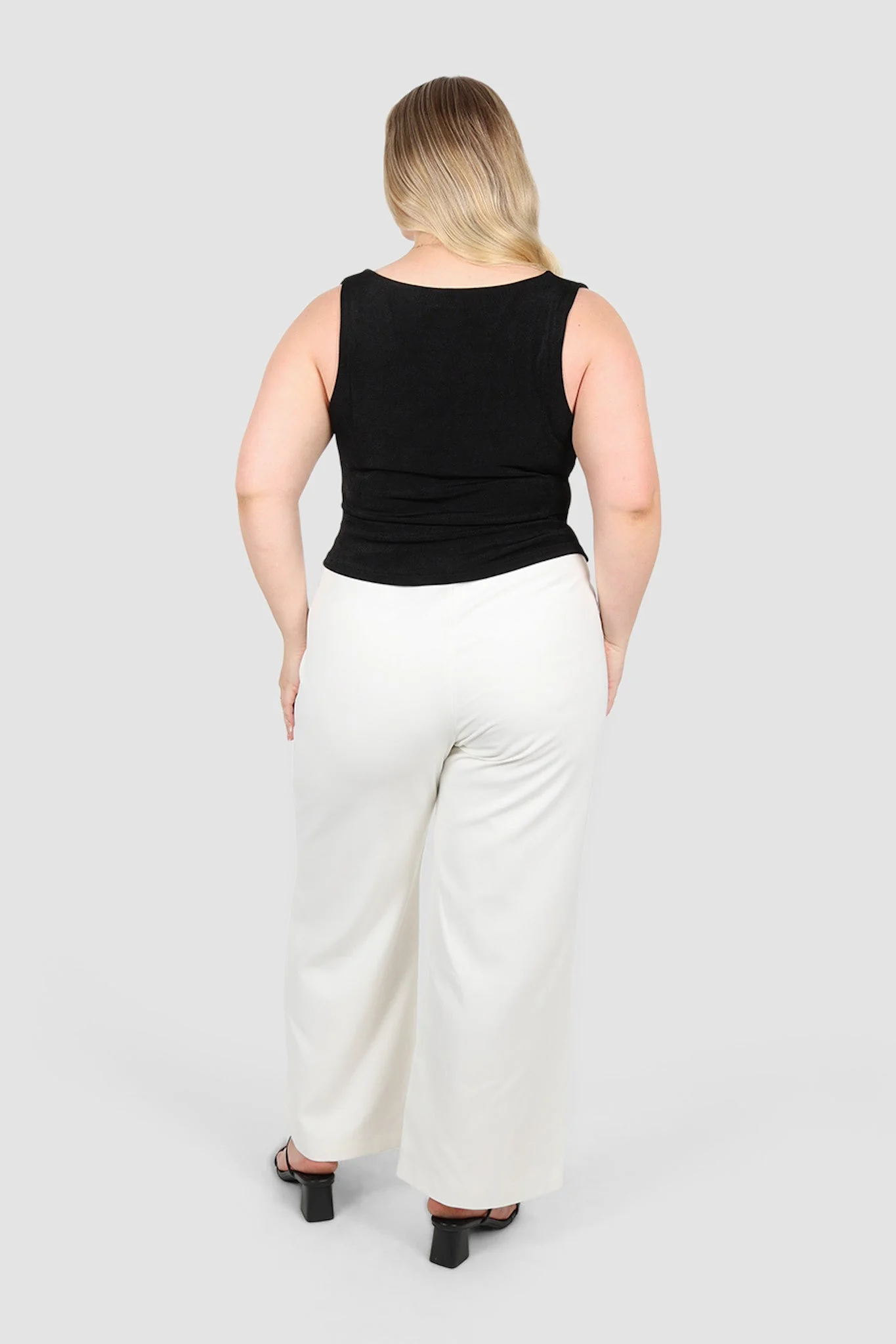 IVES COWL NECK TOP BLACK - Image 7
