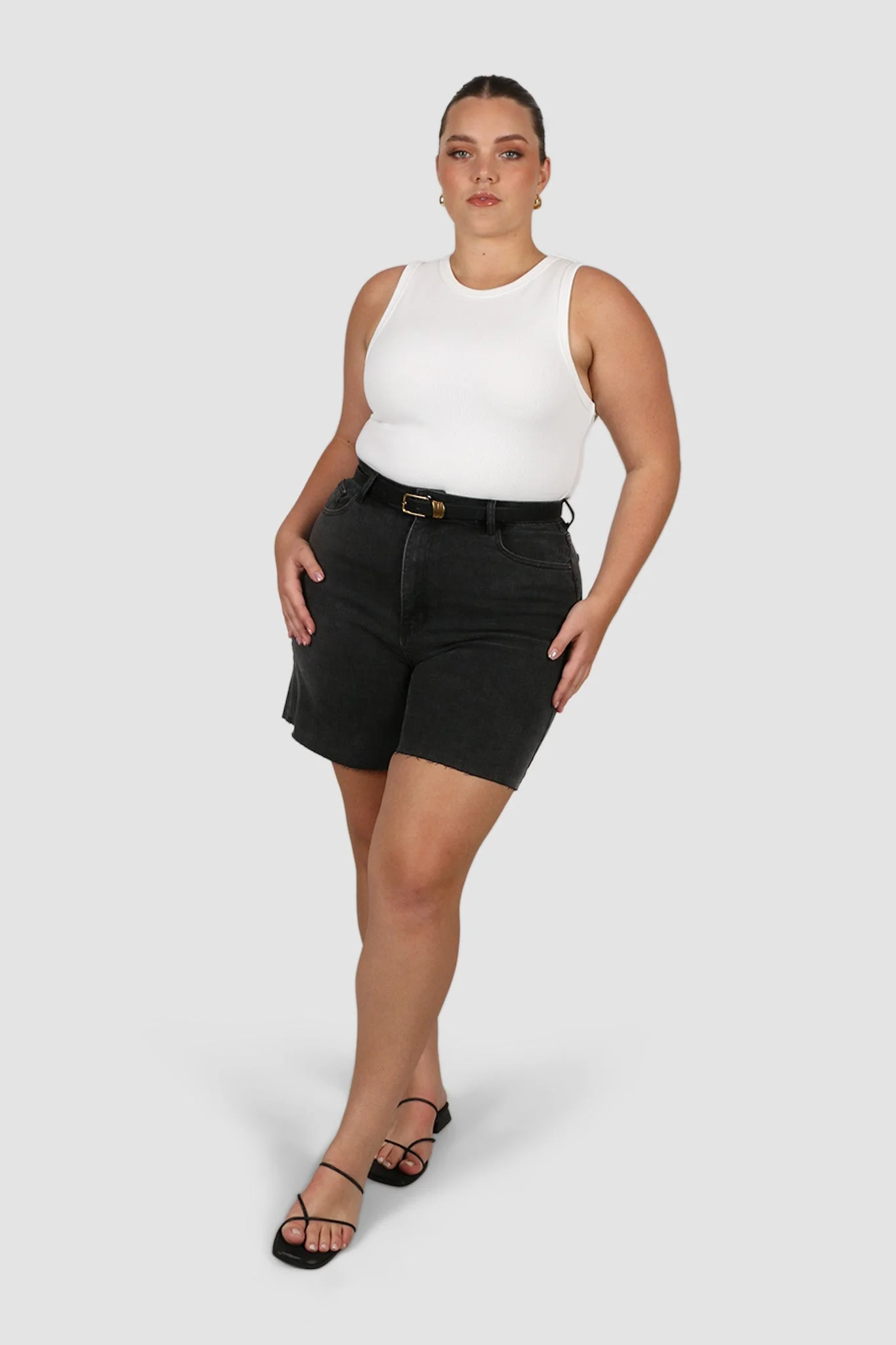 JAGGER DENIM SHORT BLACK WASH - Image 4