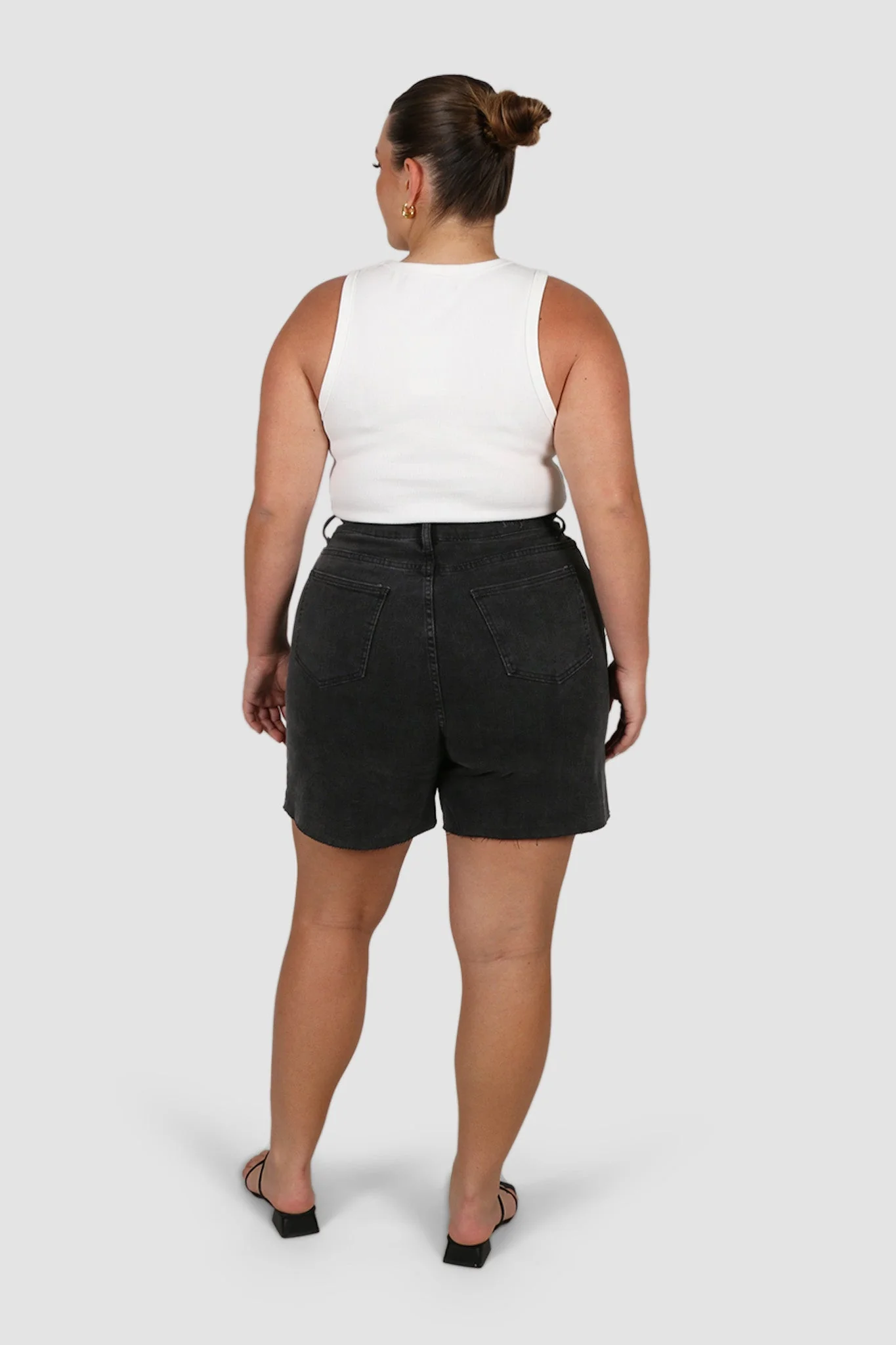 JAGGER DENIM SHORT BLACK WASH - Image 5