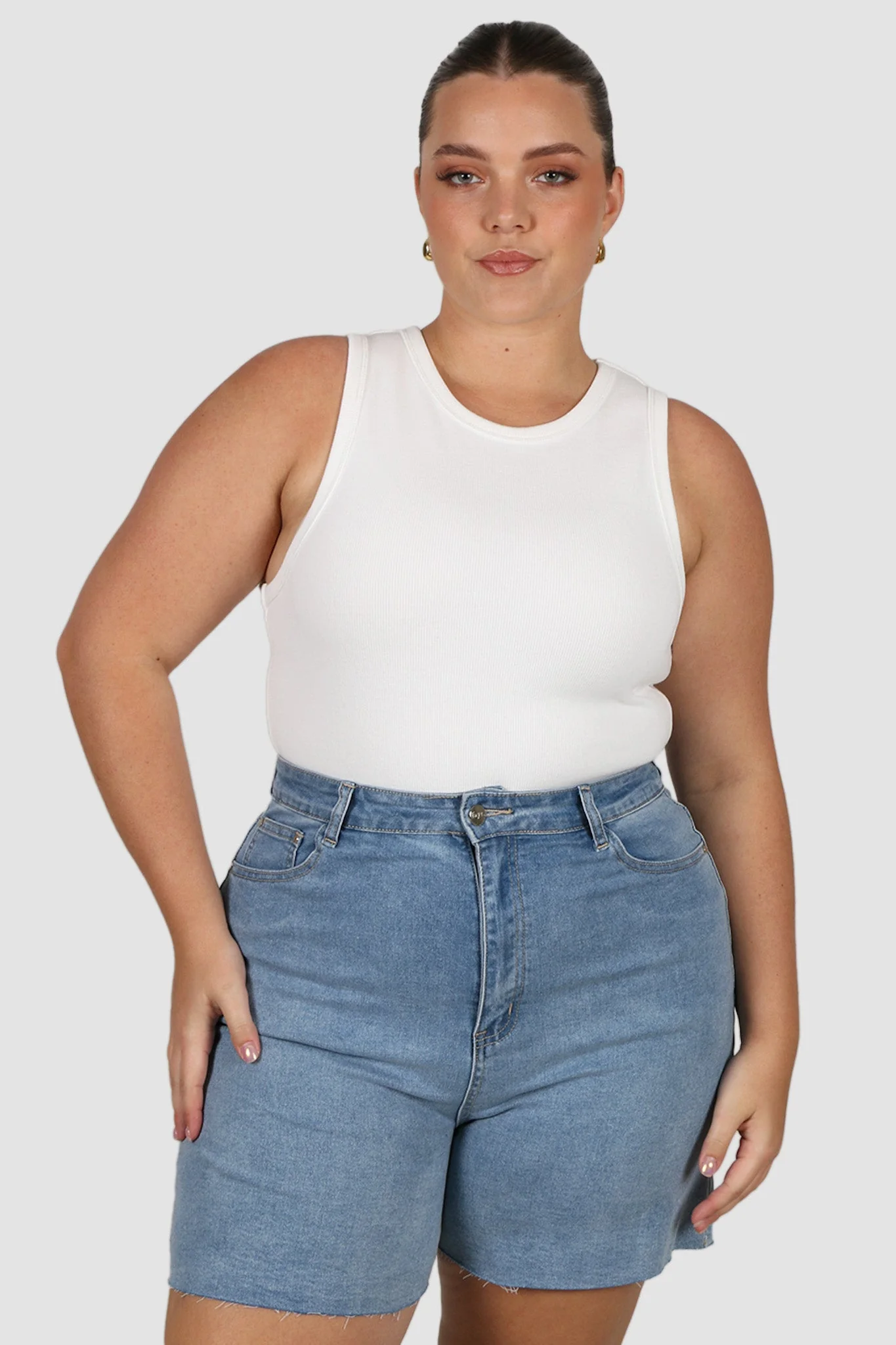 JAGGER DENIM SHORT BLUE WASH - Image 4