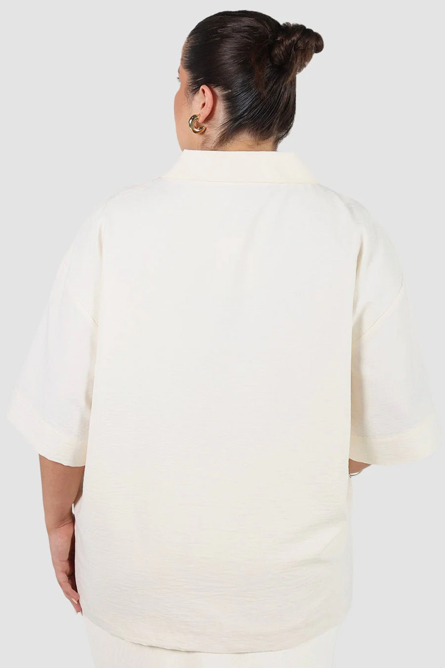 JUNIE OVERSIZED SHIRT BUTTERCREAM - Image 4