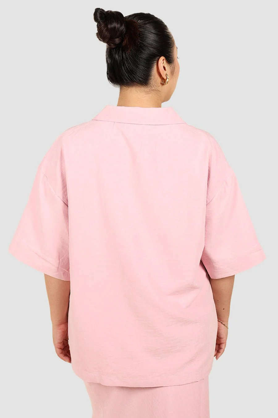JUNIE OVERSIZED SHIRT PINK - Image 4