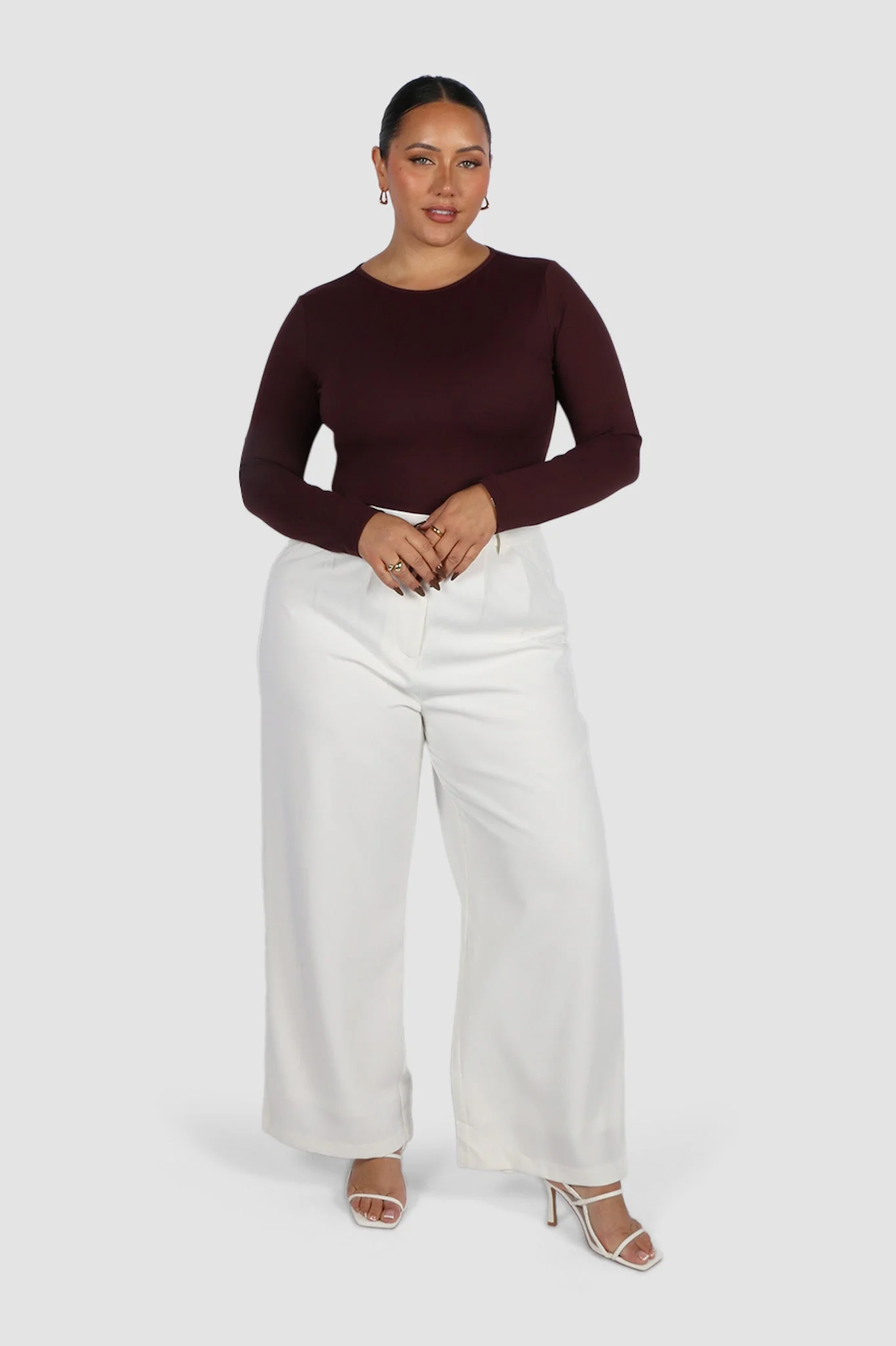L/S BODYSUIT DEEP PLUM - Image 7