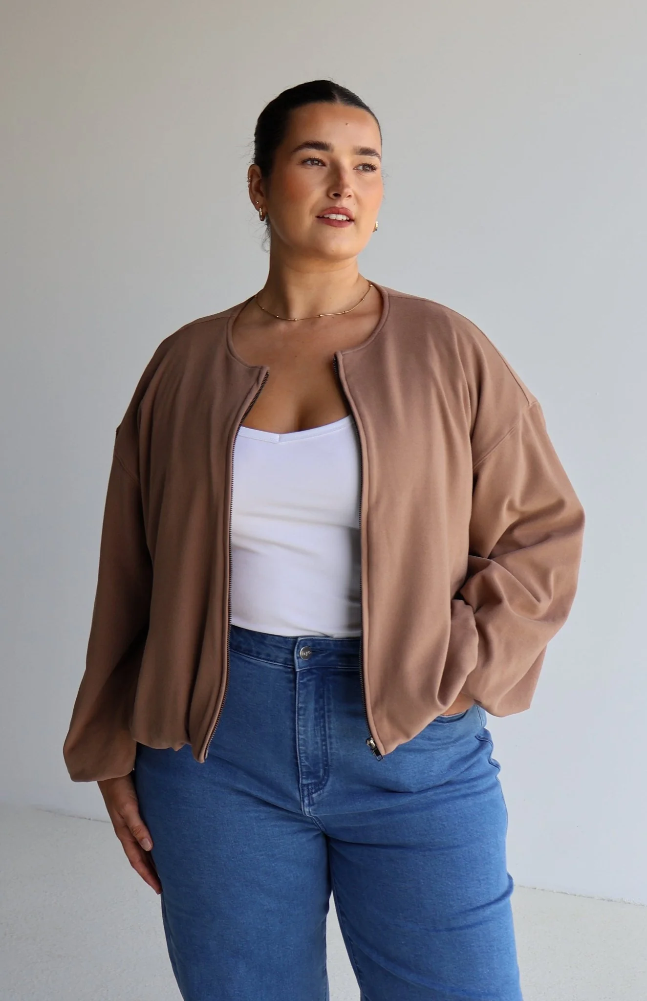 LAKIN BOMBER JACKET MOCHA